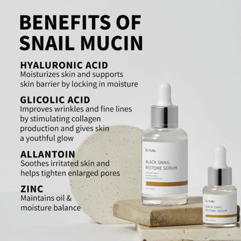 Black Snail Restore Serum (Exp: 16.10.2025) - WowSkin Romania
